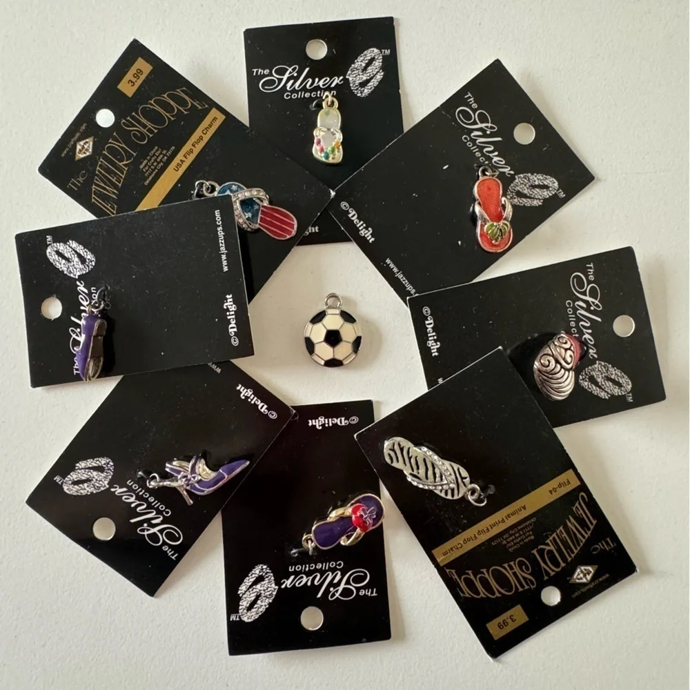 Hobby Lobby Silver Metal Charms for Jewelry Making Lot of 9 charms